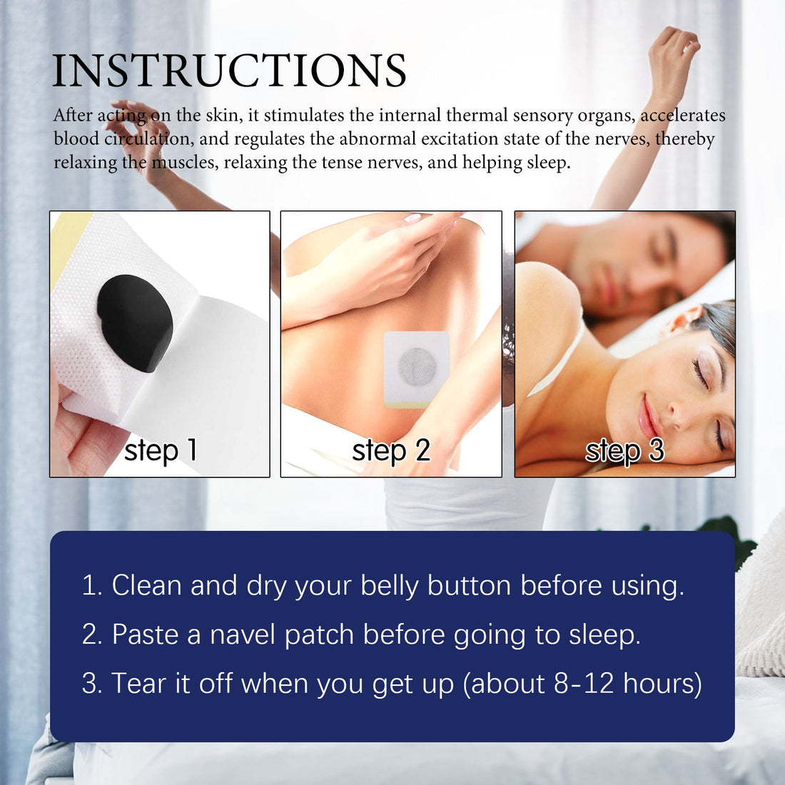 Sleep Aid Patch Body Relief Acupoint Health Care Patch
