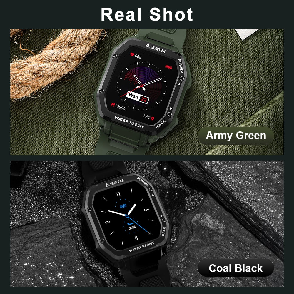 ROCK Rugged Smart Watch Outdoor Waterproof Fitness Tracker Men