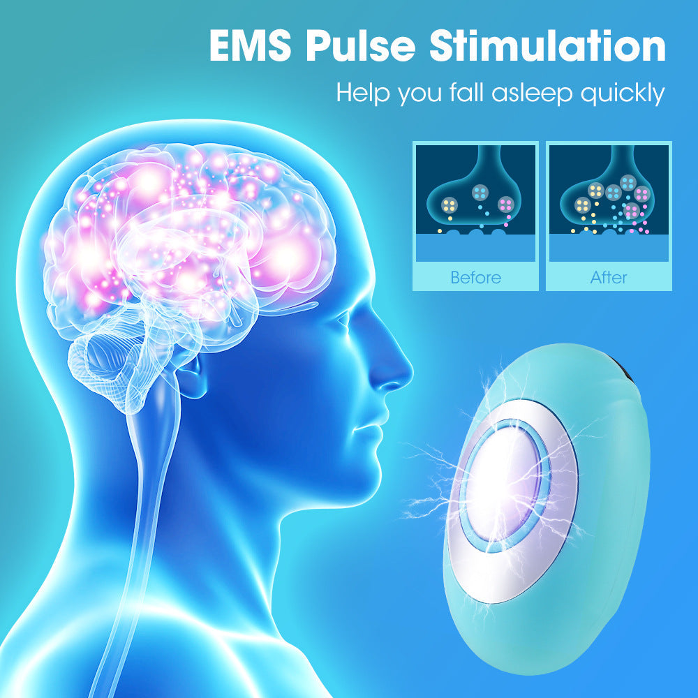 Microcurrent Pulse Sleep Aid Device Anxiety Relief Relaxation Tool
