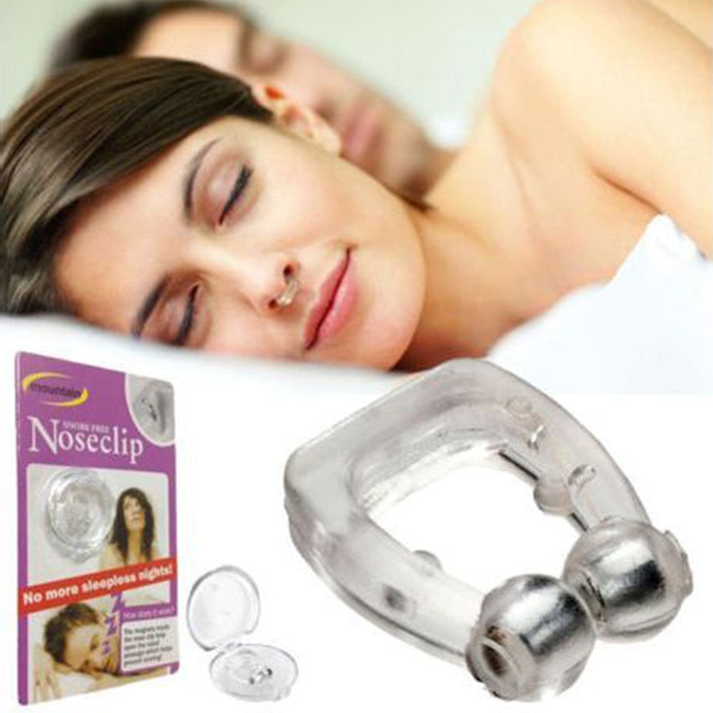Silicone Magnetic Anti Snore Nose Clip Sleep Aid Device