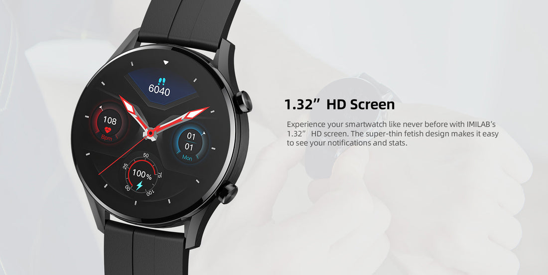 W12 Smart Watch Bluetooth Fitness Tracker Heart Rate Waterproof