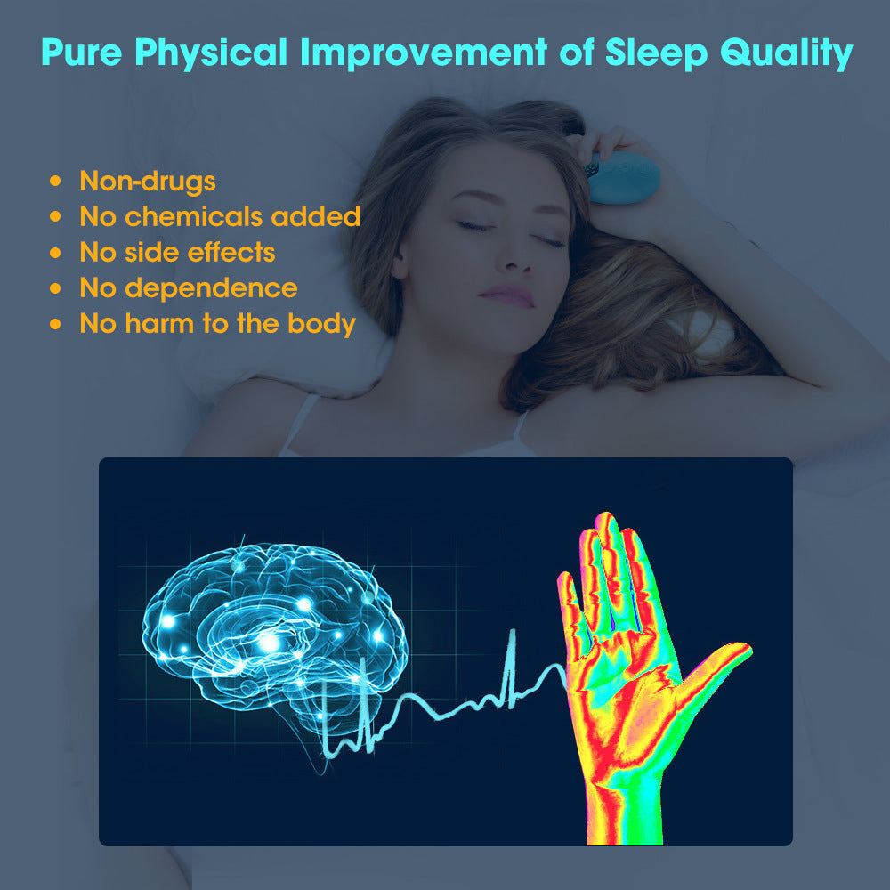 Microcurrent Pulse Sleep Aid Device Anxiety Relief Relaxation Tool