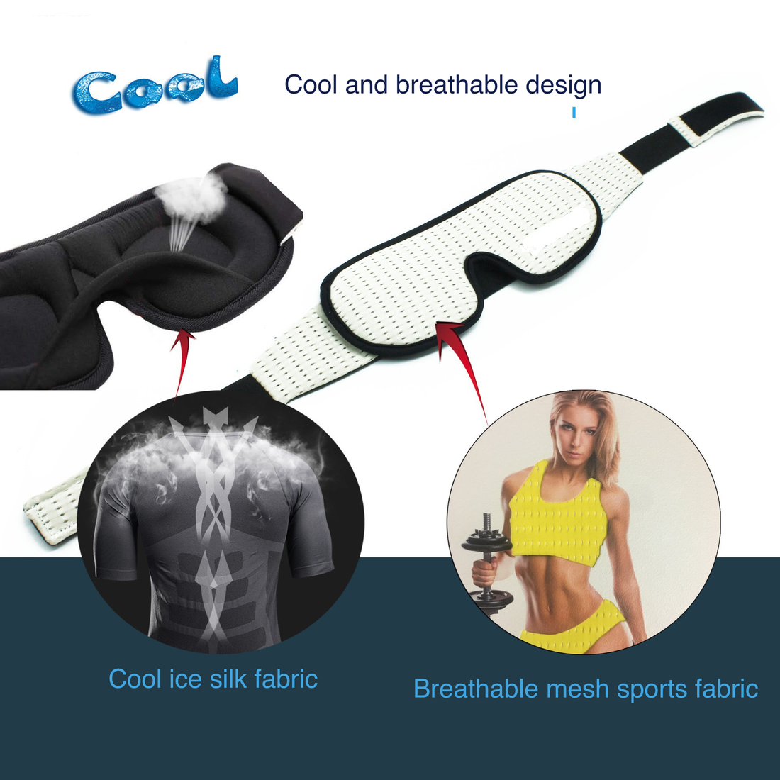 3D Sleeping Mask Light Blocking Soft Padded Eye Cover