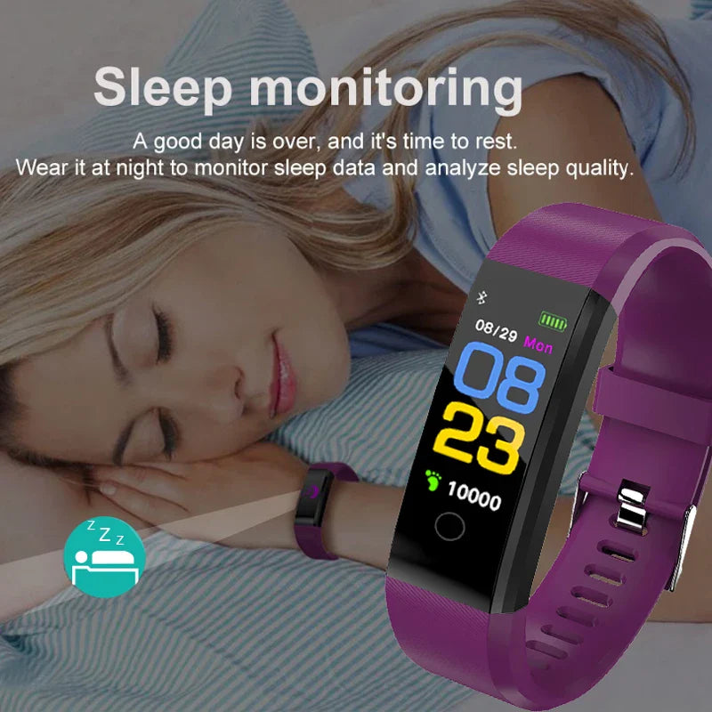 Smart Watch Heart Rate Blood Pressure Fitness Tracker Unisex