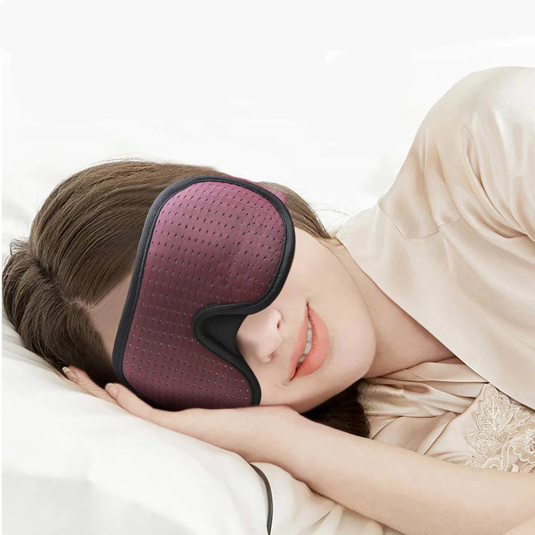3D Sleeping Mask Light Blocking Soft Padded Eye Cover