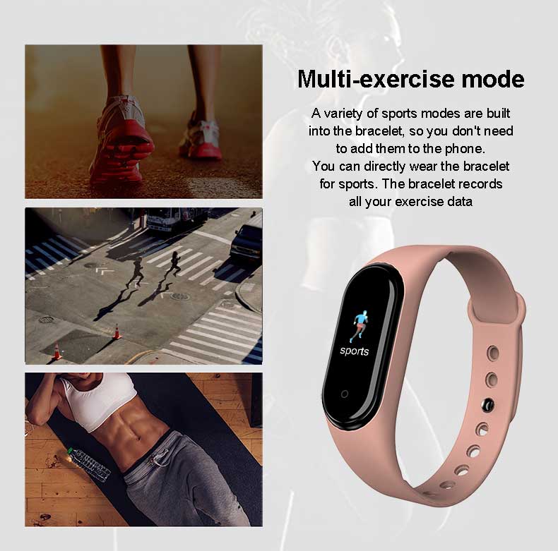 M5 Smart Band Fitness Tracker Watch Heart Rate Monitor