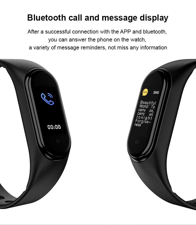 M5 Smart Band Fitness Tracker Watch Heart Rate Monitor
