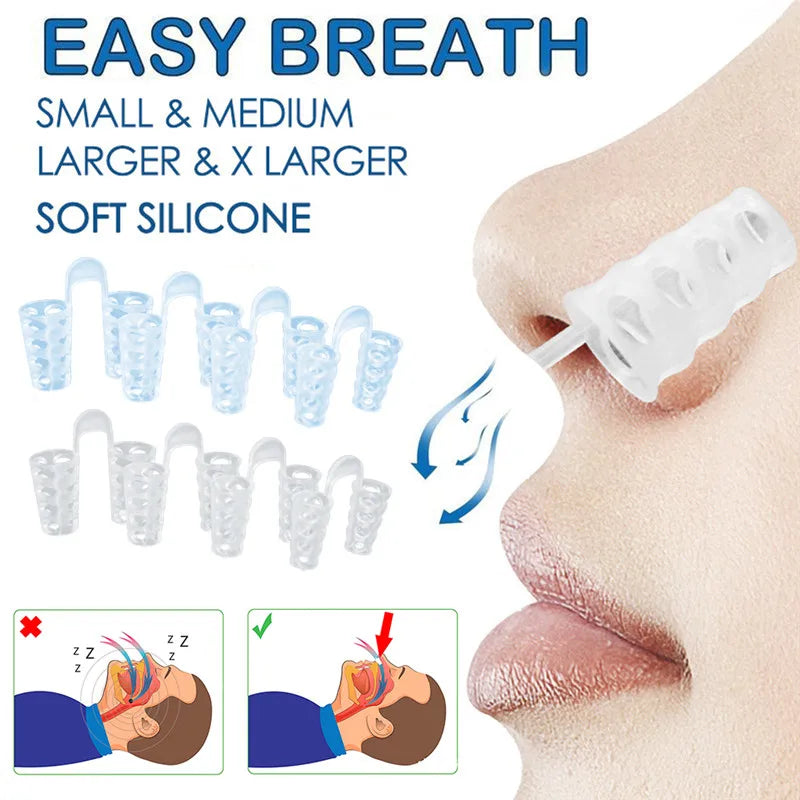 Anti Snore Nose Clip Apnea Breathing Aid Sleep Device