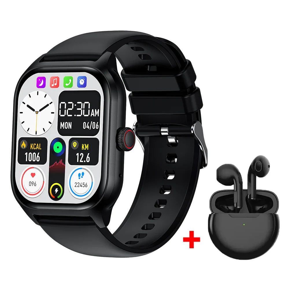 LT10 Smart Watch Bluetooth Call Fitness Tracker Touch Display
