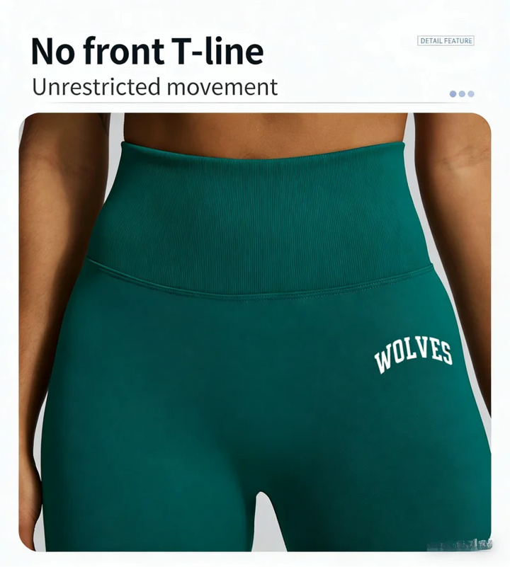 Wolf Head High Waist Yoga Pants