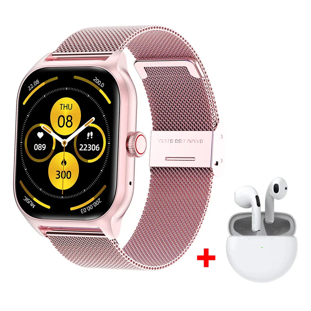 LT10 Smart Watch Bluetooth Call Fitness Tracker Touch Display