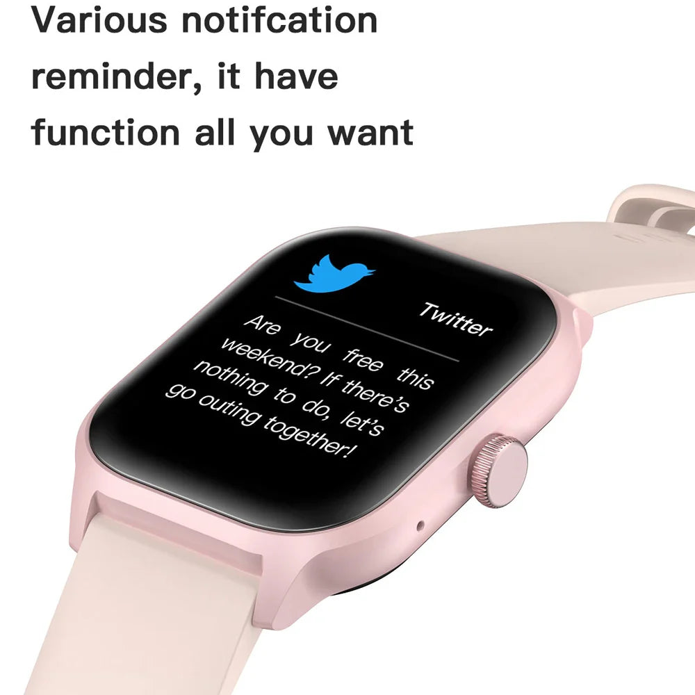 LT10 Smart Watch Bluetooth Call Fitness Tracker Touch Display