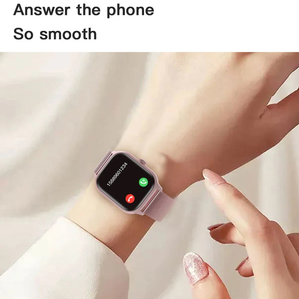 LT10 Smart Watch Bluetooth Call Fitness Tracker Touch Display