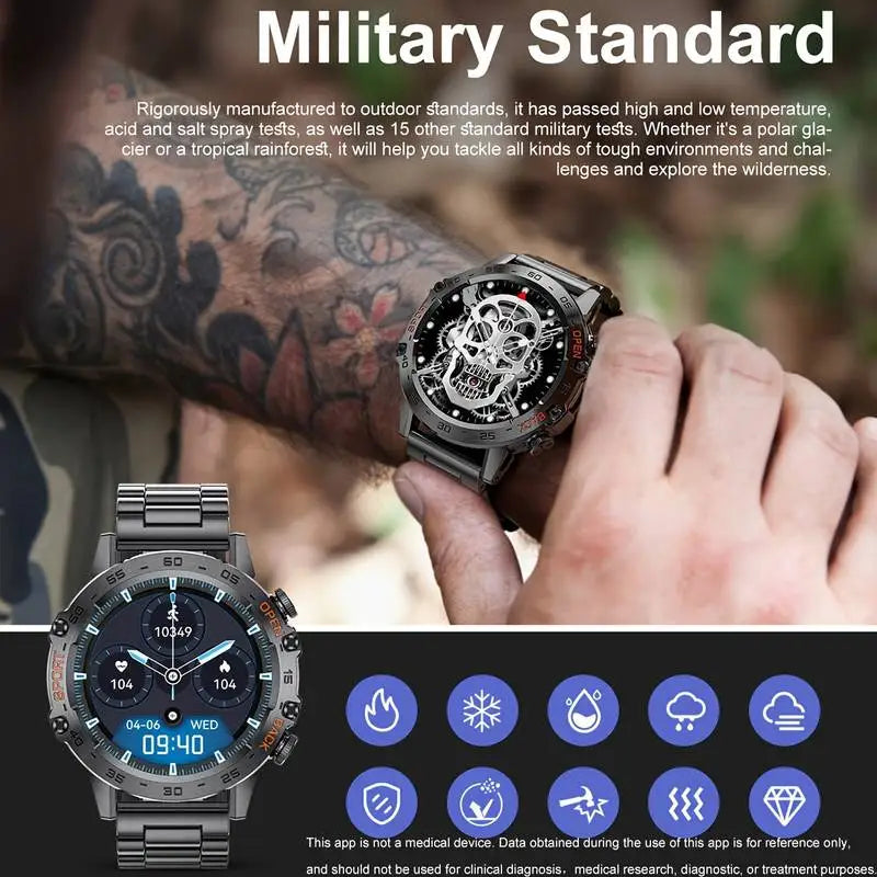 Steel Bluetooth Call Smart Watch 1.39 Sports Fitness Waterproof