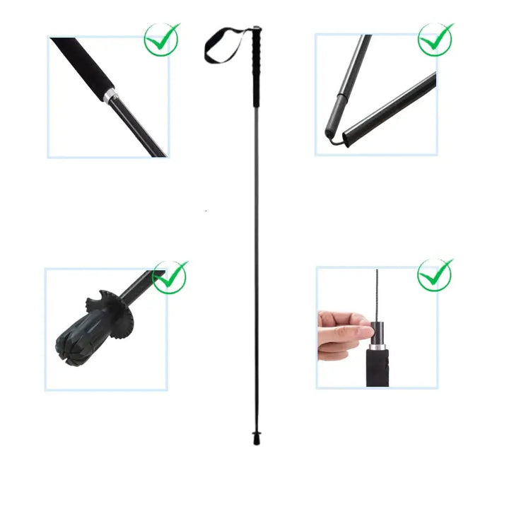 Experience Effortless Hiking with Ultralight Carbon Fiber Trekking Poles