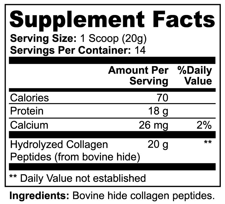 Grass-Fed Hydrolyzed Collagen Peptides - Made in the USA