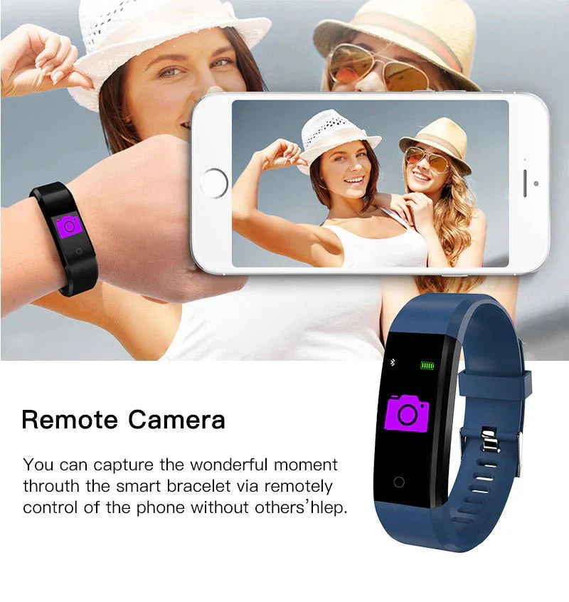 IP67 Waterproof Fitness Tracker Smart Watch with Heart Rate, BP, Sleep & Multi‑Sport