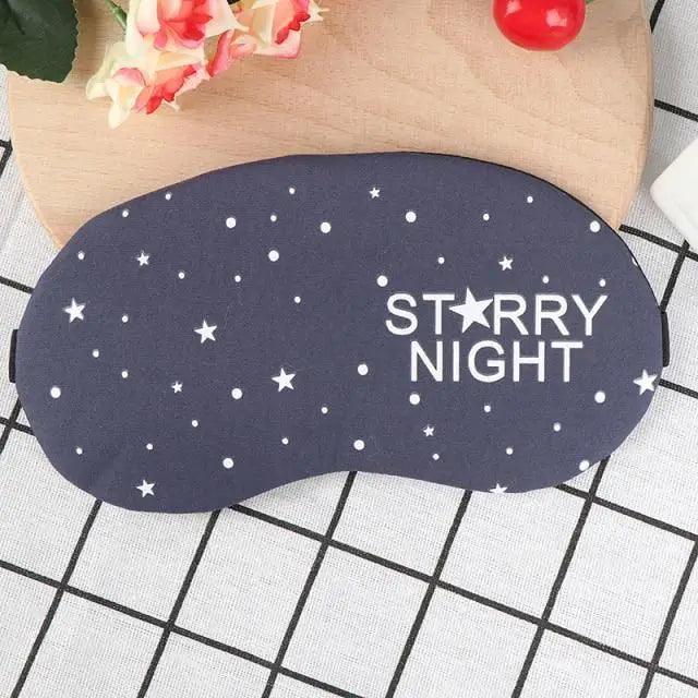 Kids Sleeping Mask Cute Cartoon Eye Cover Travel Blindfold