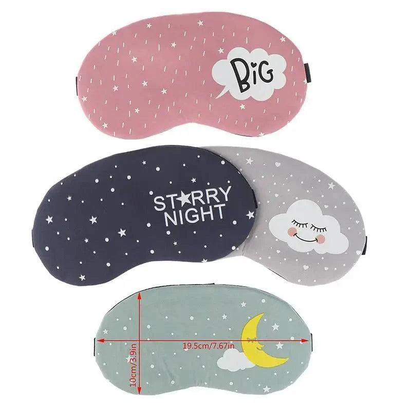 Kids Sleeping Mask Cute Cartoon Eye Cover Travel Blindfold