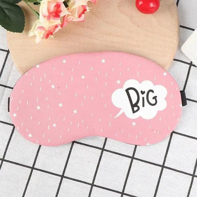 Kids Sleeping Mask Cute Cartoon Eye Cover Travel Blindfold