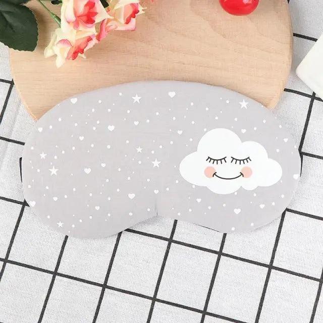 Kids Sleeping Mask Cute Cartoon Eye Cover Travel Blindfold