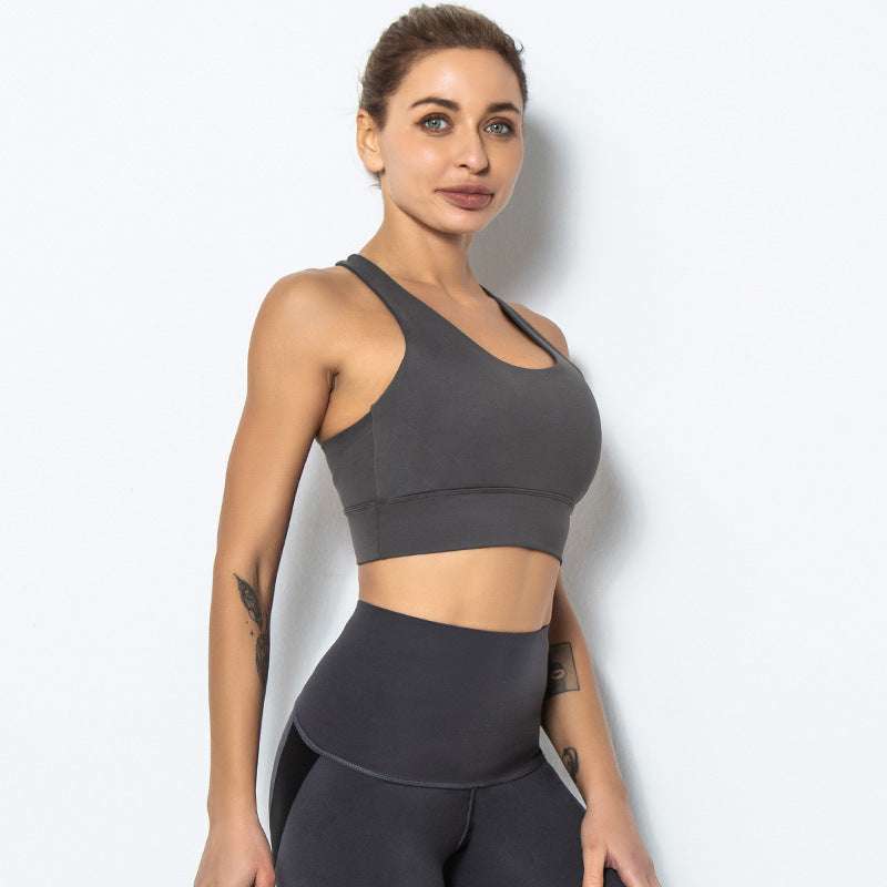 Shockproof Running Outer Wear Sports Solid Color Fitness Yoga Clothes Women